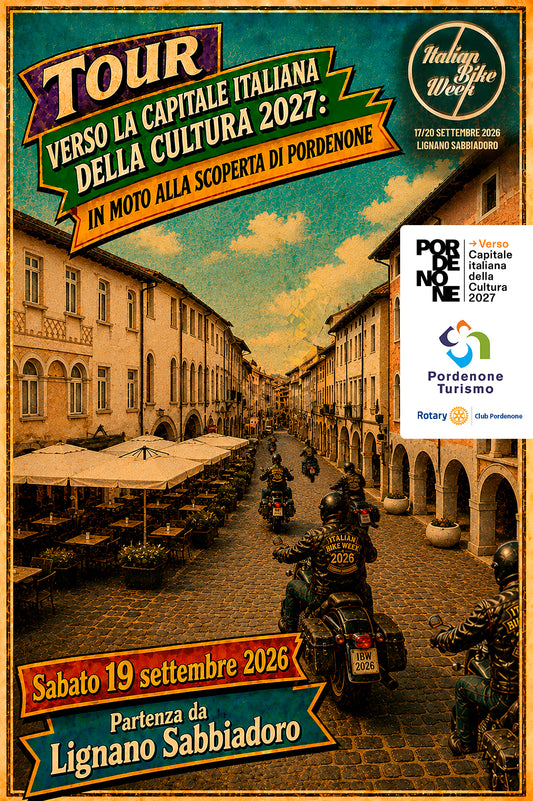 TOUR DEL SABATO | VERSO LA CAPITALE ITALIANA DELLA CULTURA 2027: IN MOTO ALLA SCOPERTA DI PORDENONE