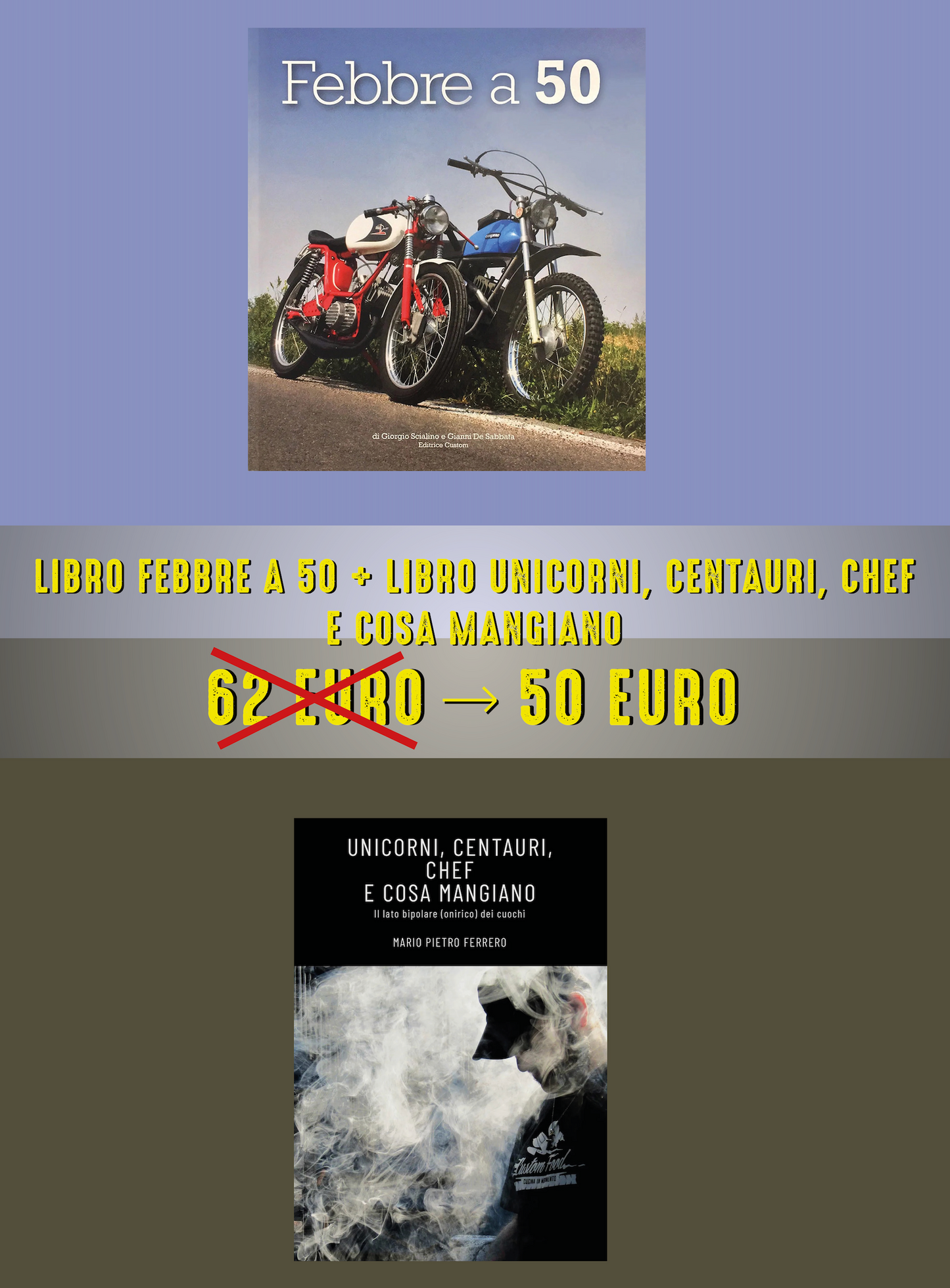 FEBBRE A 50 + UNICORNI, CENTAURI, CHEF E COSA MANGIANO